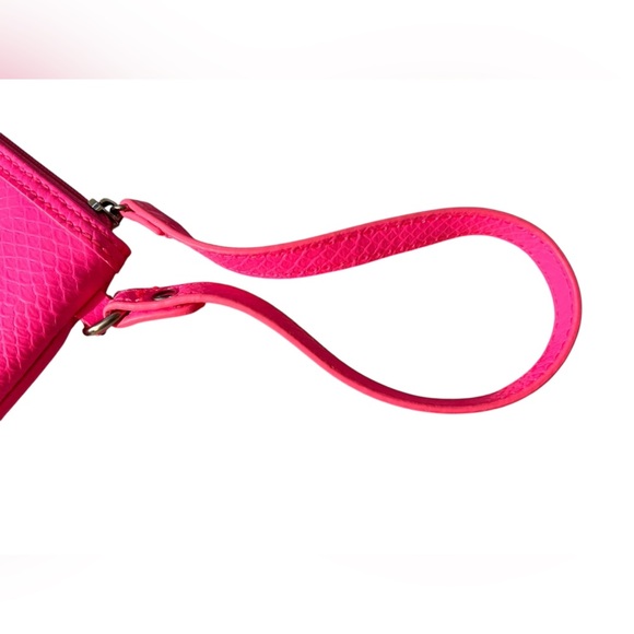 Nine West Slim Hot Pink Faux Leather Bag/Wristlet, approx. 11.75”x8.5” - Picture 5 of 11